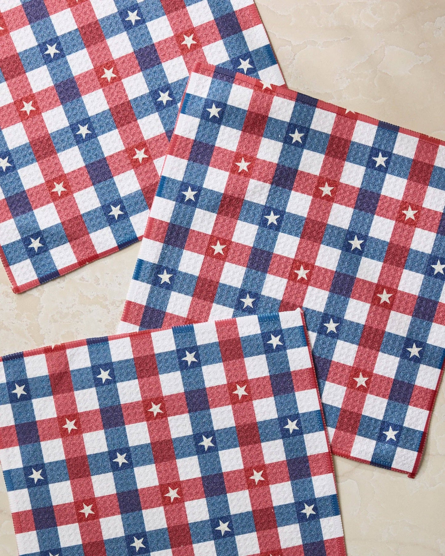 Bunting Check Dishcloth Set