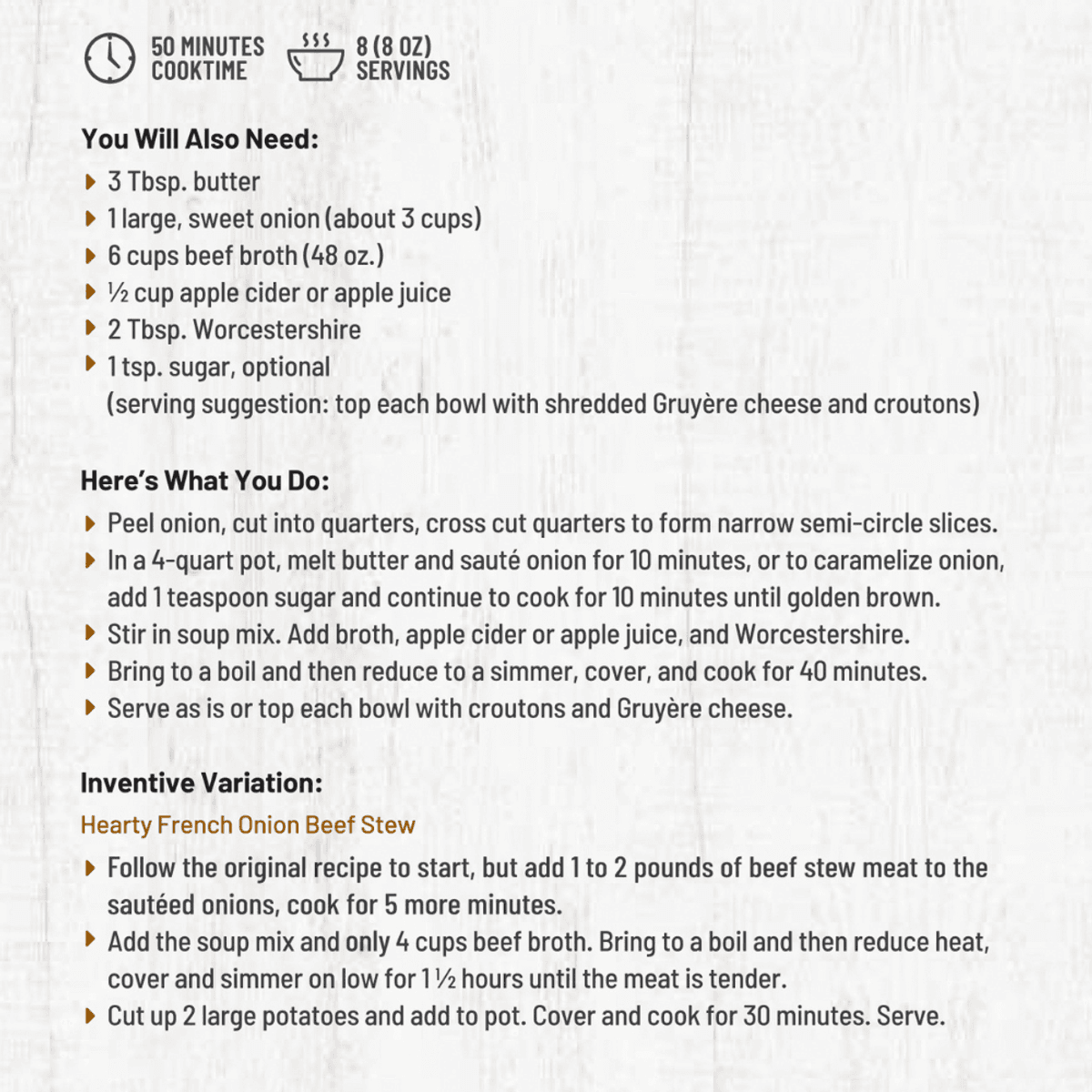 Chicago Bistro French Onion Soup Mix