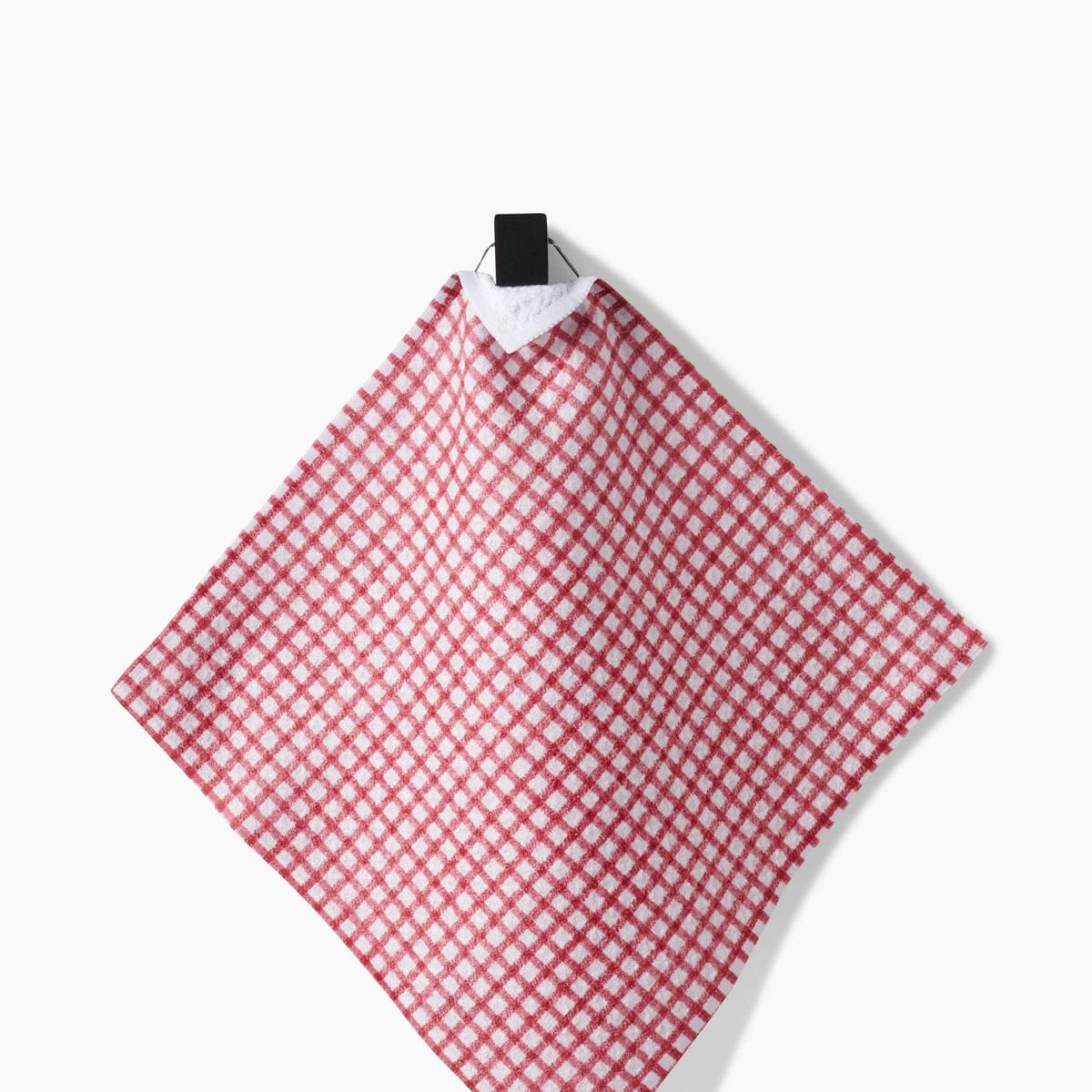 Fireside Plaid Red Dishcloth Set