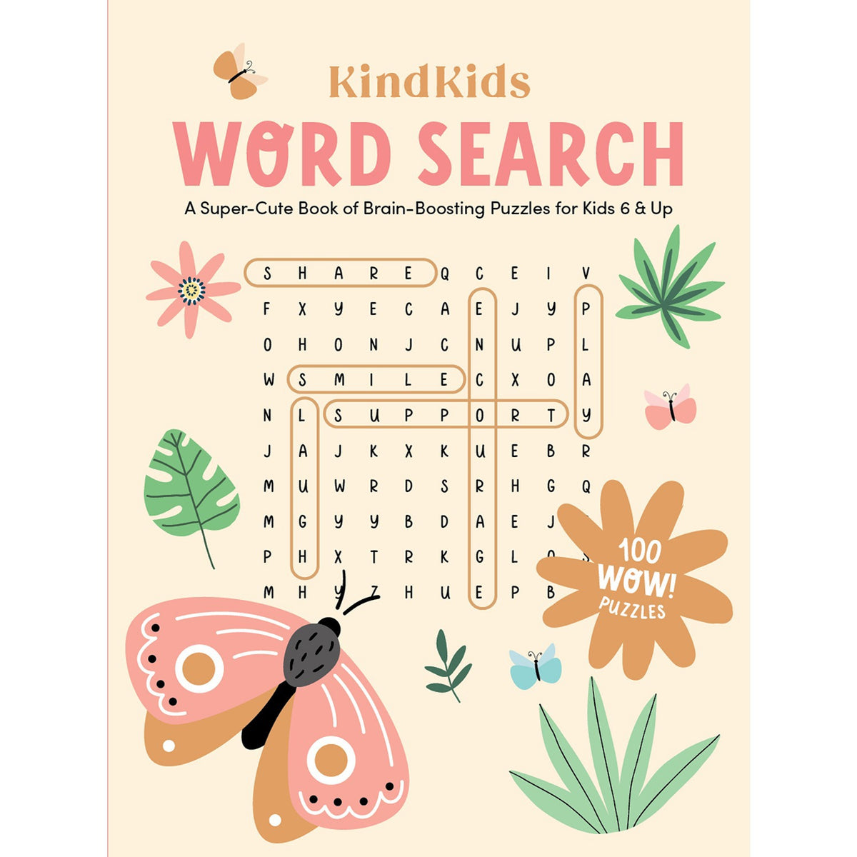 KindKids Word Search: A Super-Cute Book of Brain-B