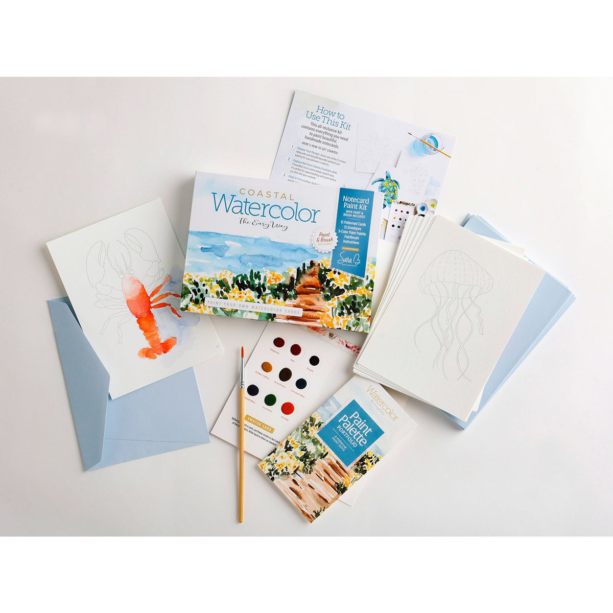 Watercolor the Easy Way Notecards - Coastal