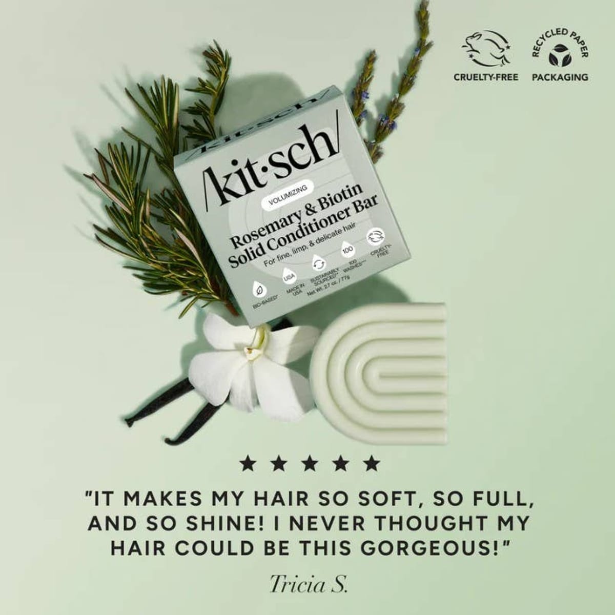 Rosemary & Biotin Volumizing Shampoo & Conditioner Bar Combo