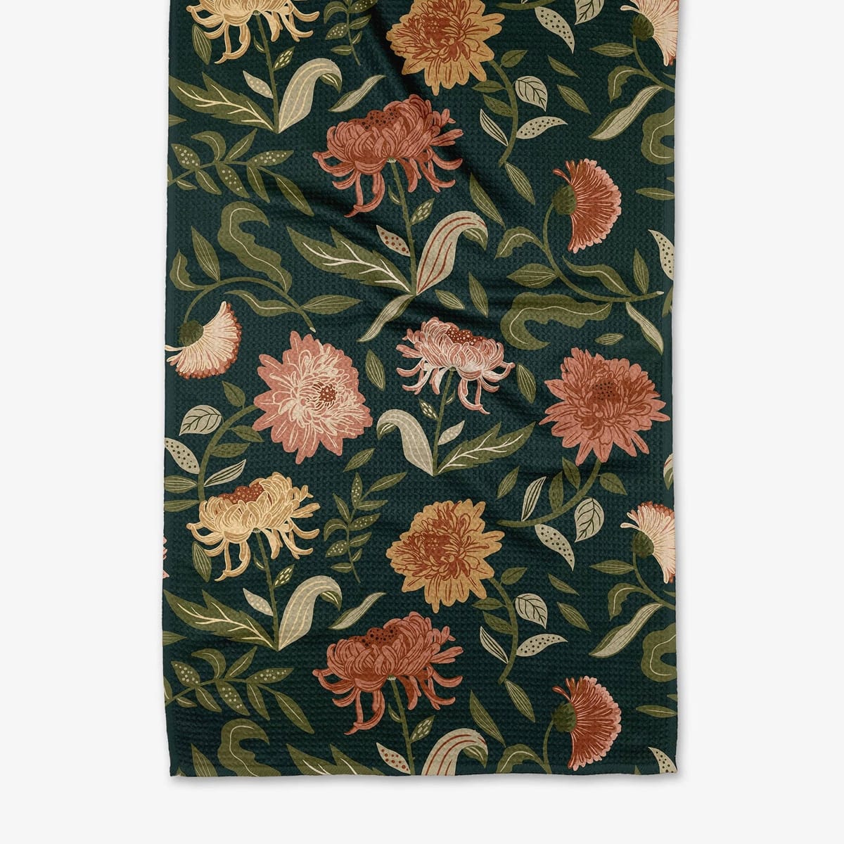 Chrysanthemums In November Tea Towel