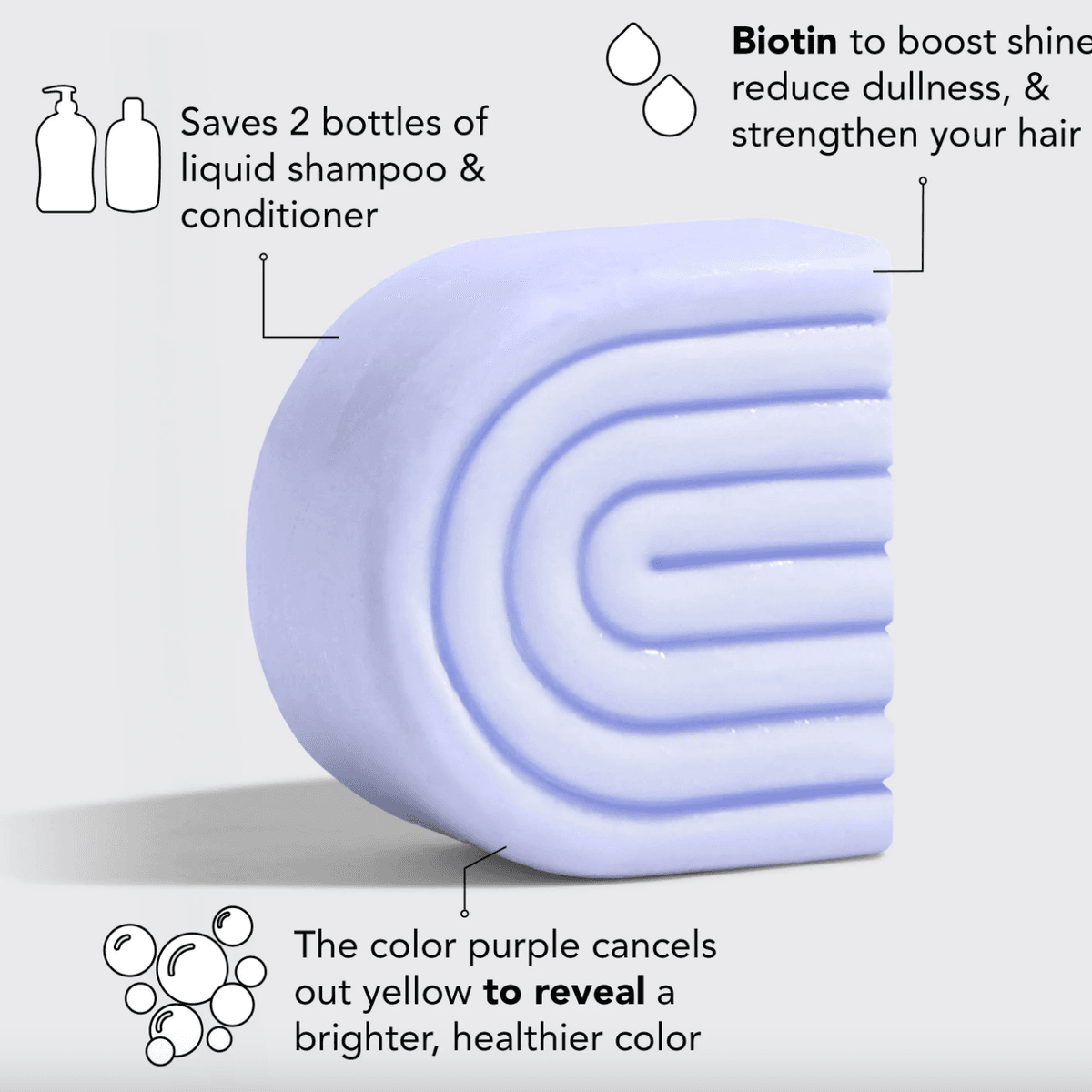 Purple Toning Conditioner Bar for Color-Treated & Grey Hair