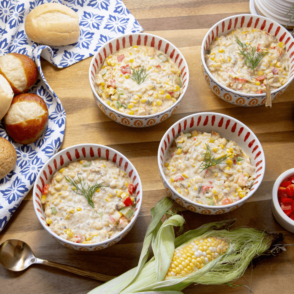 Florida Sunshine Red Pepper Corn Chowder