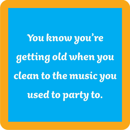 COASTER Clean To Music | Funny Party Gift | Home Bar Decor