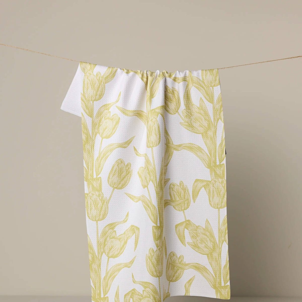 Butter Tulips Tea Towel