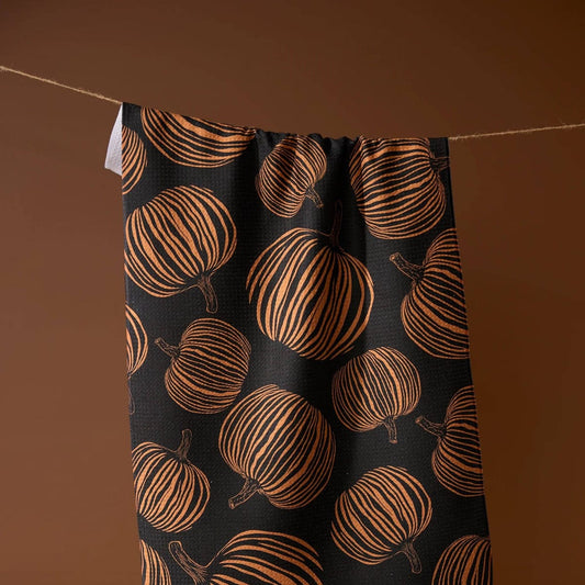 Pumpkin Noir Tea Towel