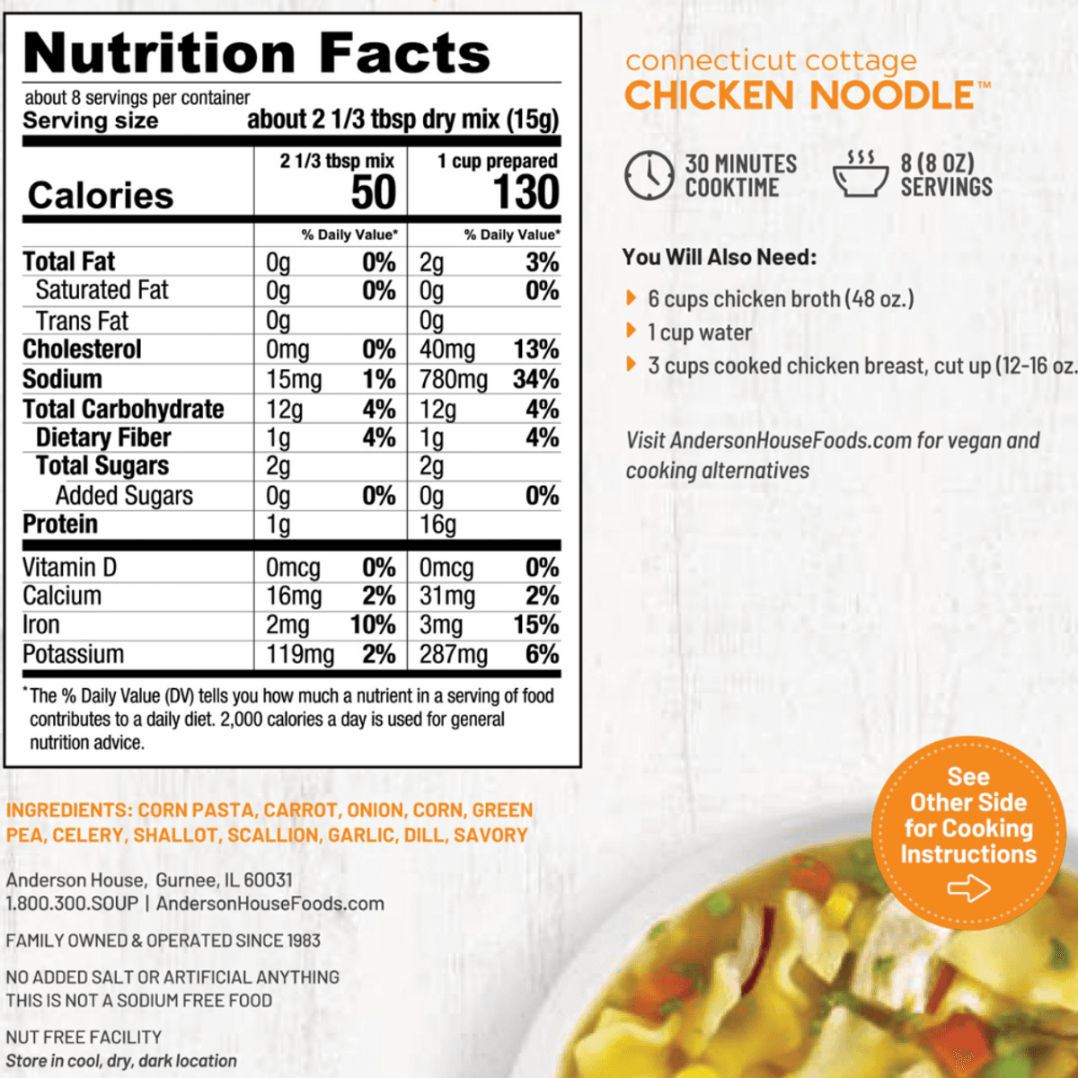 Connecticut Cottage Chicken Noodle Soup Mix