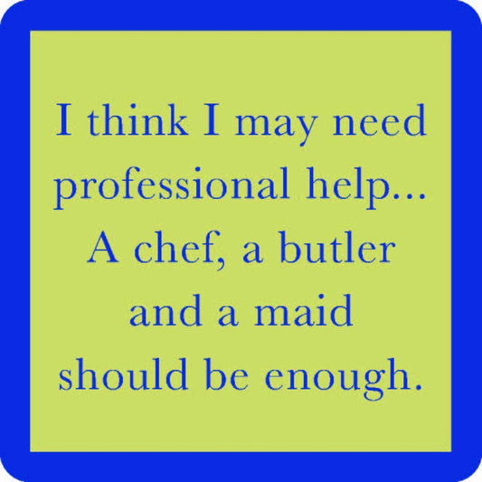 COASTER Professional Help | Funny Party Gift | Home Bar Decor