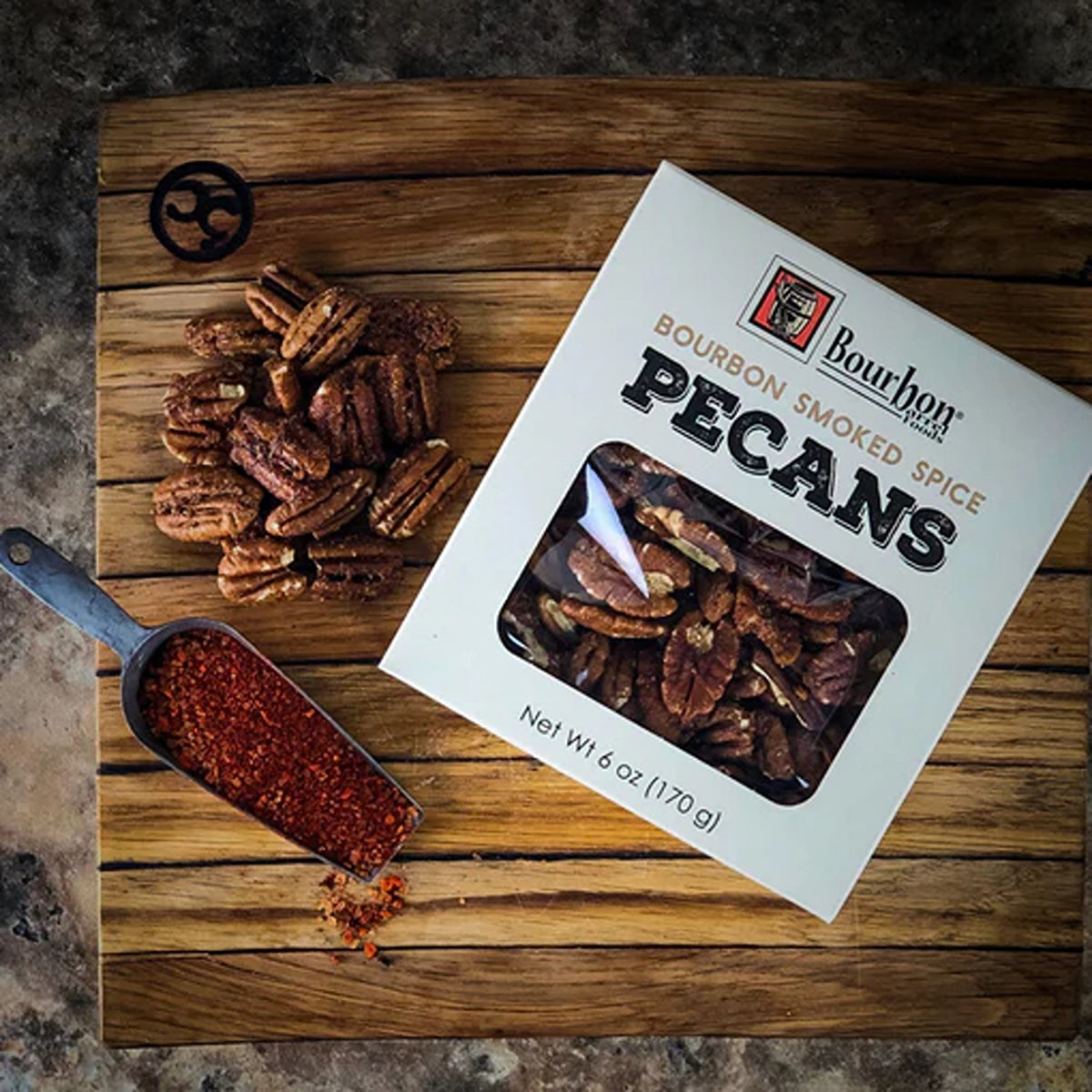 Bourbon Smoked Spiced Pecans