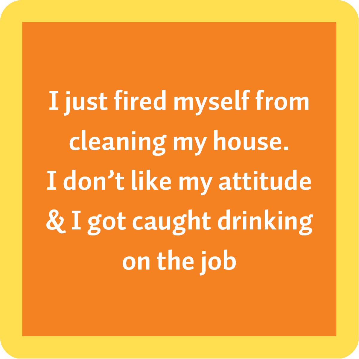 COASTER Fired | Funny Party Gift | Home Bar Decor