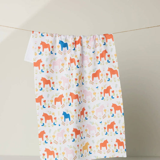 Dala Garden Floral Tea Towel