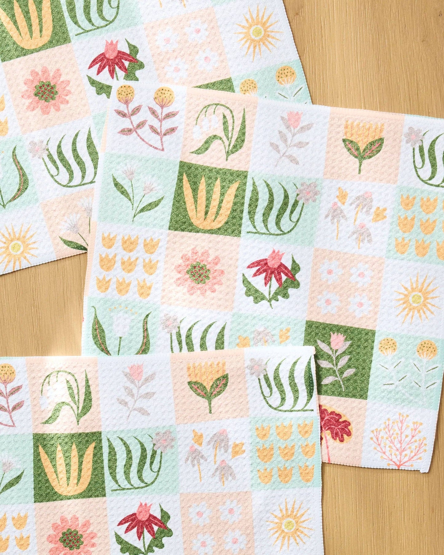 Patchwork Garden Dishcloth Set