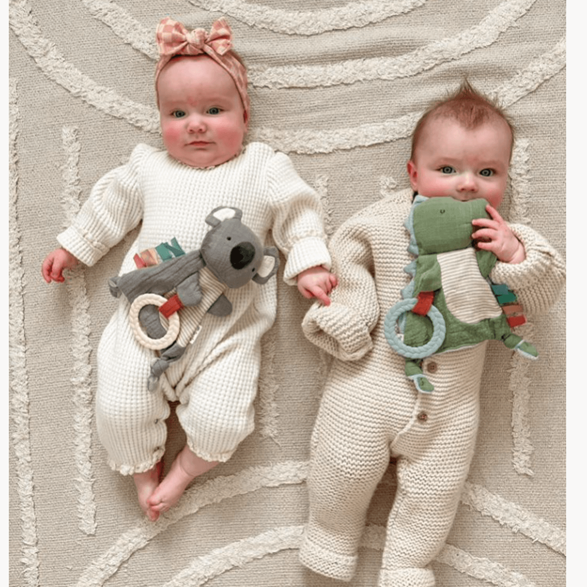 Bitzy Crinkle™ Sensory Toy with Teether