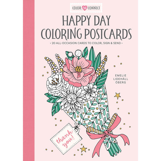 Happy Day Coloring Postcards: 20 All-Occasion Card