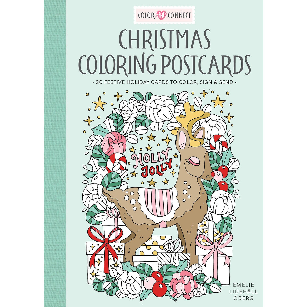 Christmas Coloring Postcards: 20 Festive Holiday C