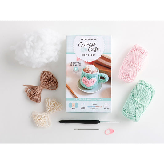 Crochet Café Amigurumi Kit Hot Cocoa: Everything Y