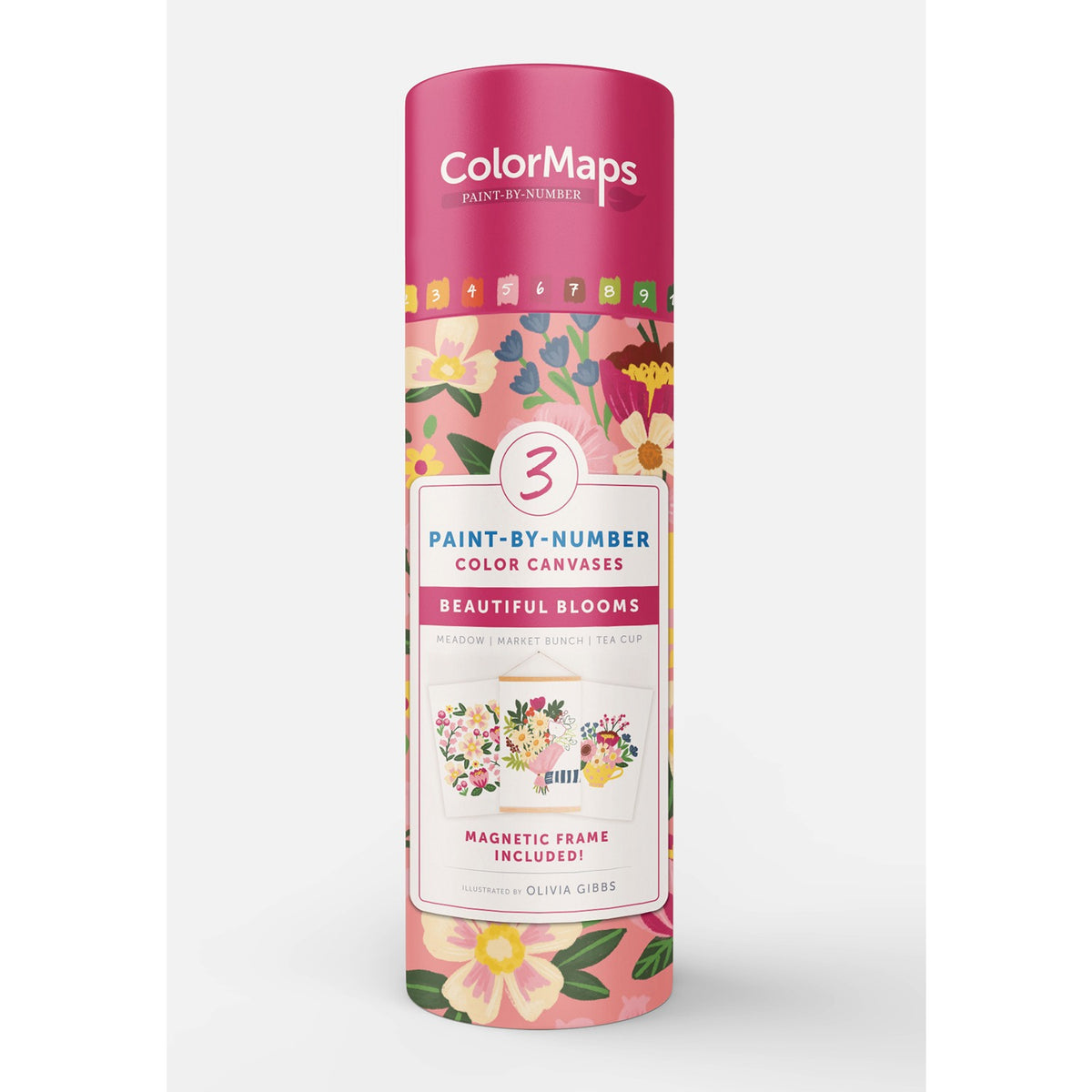 ColorMaps Paint-by-Number Beautiful Blooms: Everyt