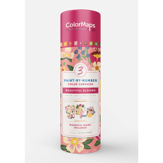 ColorMaps Paint-by-Number Beautiful Blooms: Everyt