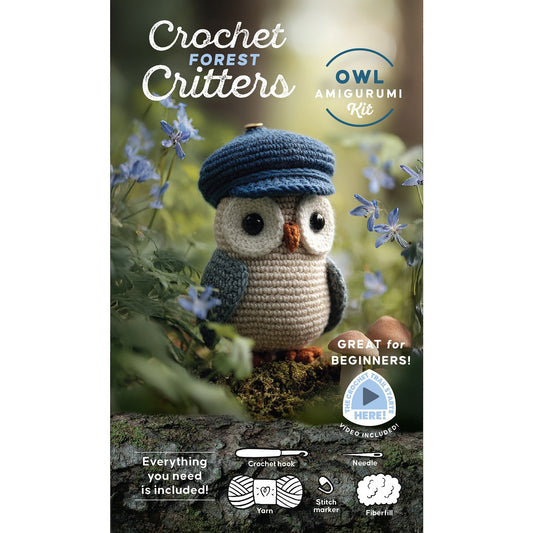 Crochet Forest Critters Amigurumi Kit Owl: Everyth