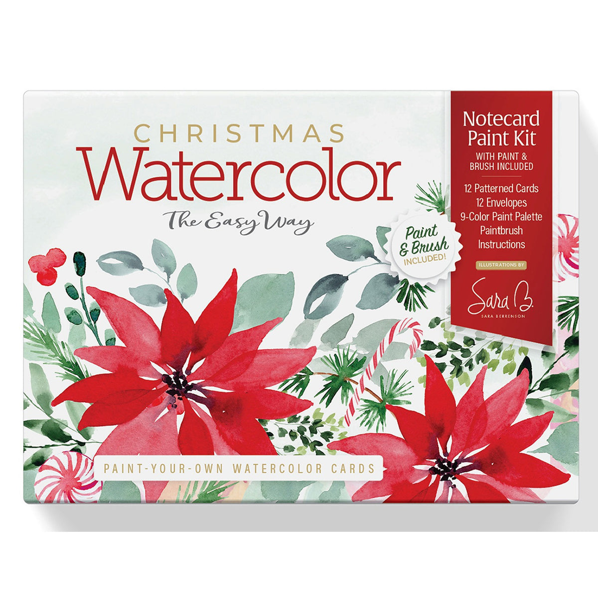 Watercolor the Easy Way Notecards - Christmas